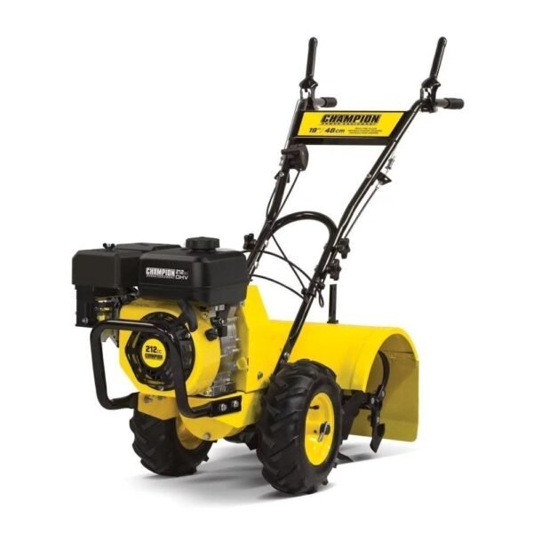 Champion Power Equipment 19-Inch Counter Rotating Rear Tine Tiller with Self-Propelled Agricultural Tires - Image 1