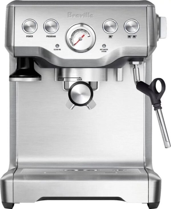 Breville – the Infuser Manual Espresso Machine with 15 bars of pressure, Milk Frother and Water filtration – Silver - Image 1