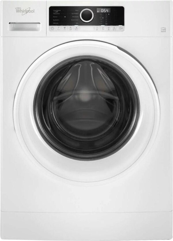 Whirlpool – 1.9 Cu. Ft. High Efficiency Stackable Front-Load Washer with Detergent Dosing Aid – White - Image 1