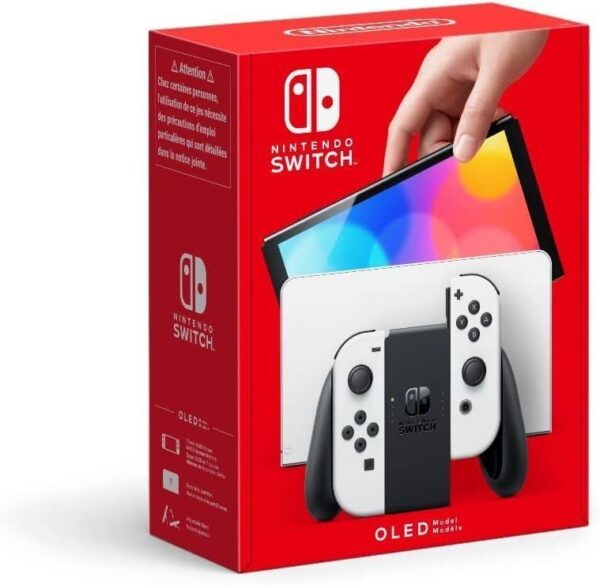 Nintendo Switch OLED Console 64GB – White - Image 1