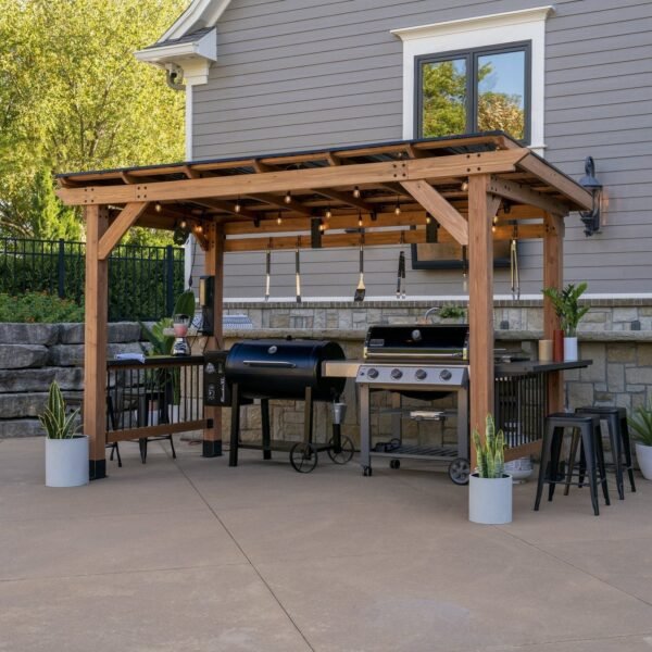 Saxony XL Grill Gazebo - Image 1