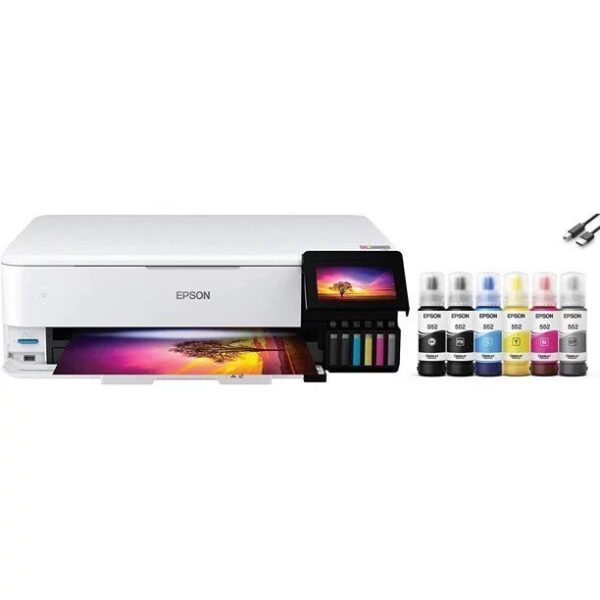 Epson EcoTank Photo ET-8550 Wireless Wide-Format Color All-in-One Supertank Printer - Image 1