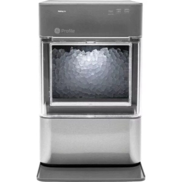 GE Profile – Opal 2.0 24-lb. Portable Ice maker with Nugget Ice Production and Built-in WiFi – Stainless Steel - Image 1