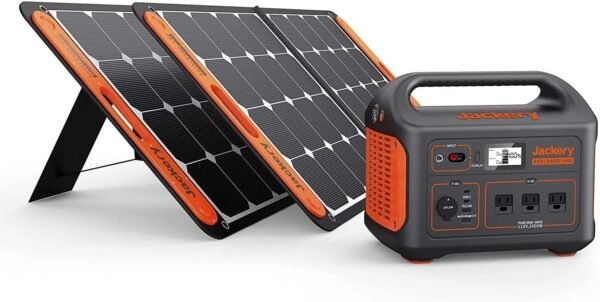 Jackery Solar Generator 1000, Explorer 1000 and 2X SolarSaga 100W with 3x110V/1000W AC Outlets, Solar Mobile Lithium Battery Pack for Outdoor… - Image 1